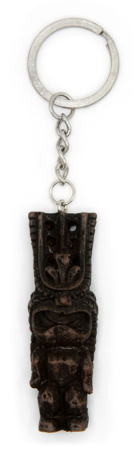 Hapa Wood Tiki Keyring: God Of Luck