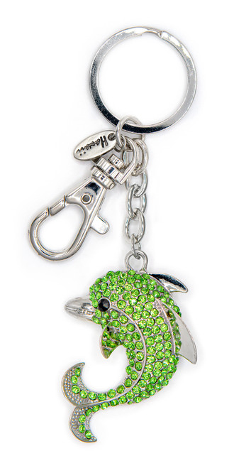 Island Bling Keyring - Dolphin: Green