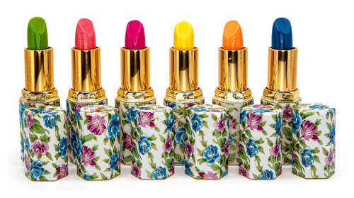 Magic Kiss Cloisonne Aloe Vera Lipstick Six Pack: Rainbow