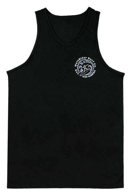 Men's Tank Top - Petro Wave: Black