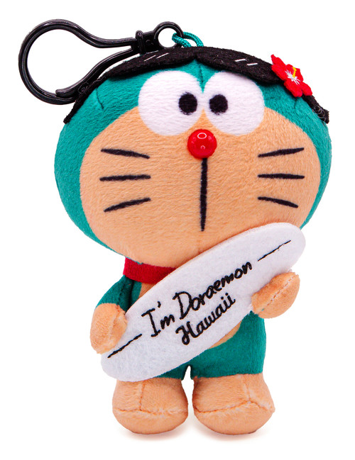 Doraemon® Plush 4" w/ Strap: Surfboard