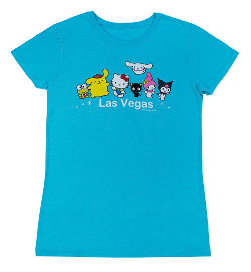 Hello Kitty® & Friends LAS VEGAS Baby Tee - Friends: Pool Blue
flat lay of front side of baby tee
