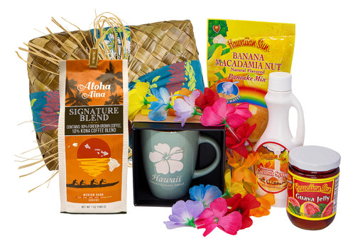 Hawaiian Style Breakfast displayed outside of basket