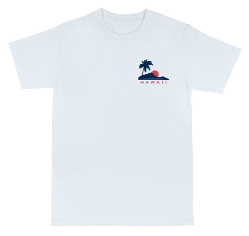 Hawaiian Performance Surfwear® - Paradise: White Front View