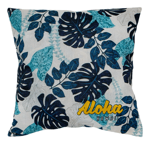 Robin Ruth Island Pillow Cover - Monstera Tattoo Aloha
