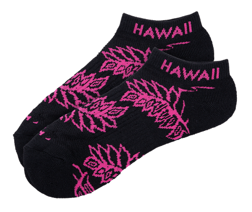 Hawaiian Performance Surfwear® Athletic Cut Socks: Fern Pink