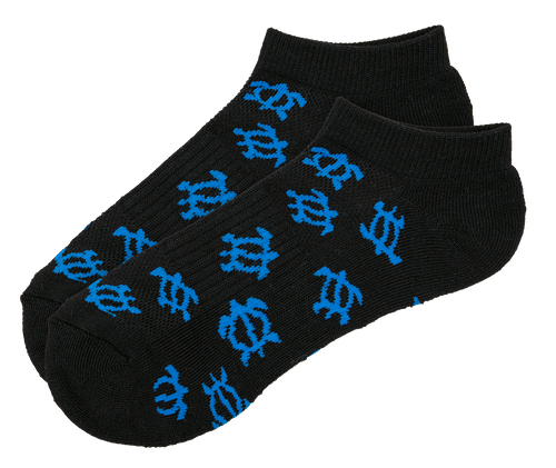 Hawaiian Performance Surfwear® Athletic Cut Socks: Honu Blue