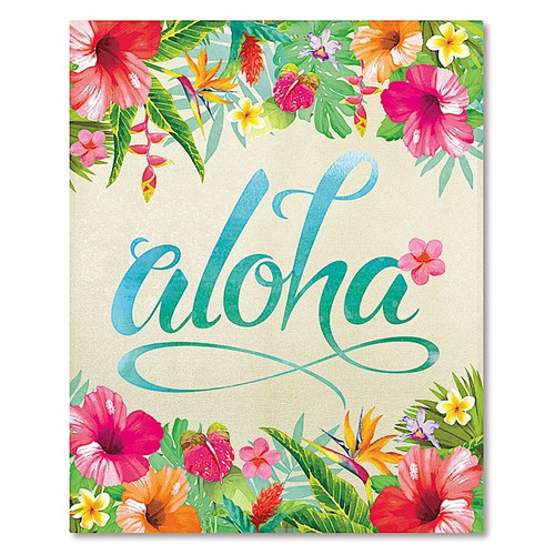 Hardcover Photo Album - 64 Pocket in Aloha Floral design