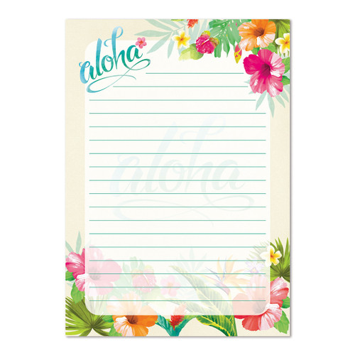 Hawaiian Designed Notepad in Aloha Floral