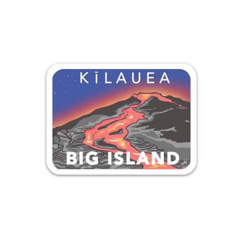 Island Series Stickers - Hawaii: Kilauea Volcano