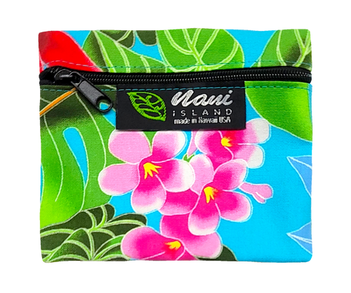 Island Style Coin Purse - Hawaiian Garden