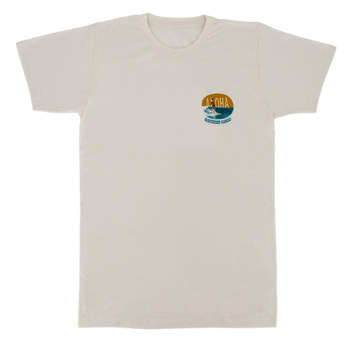 Vintage Dyed Tee - Surf: White
front side