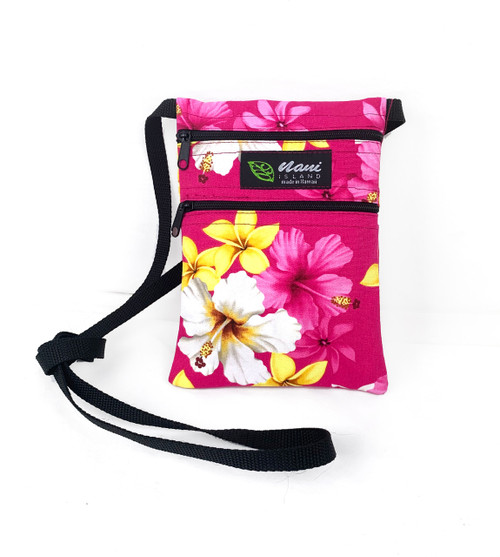 Island Style Passport Bag - Floral Dream: PINK