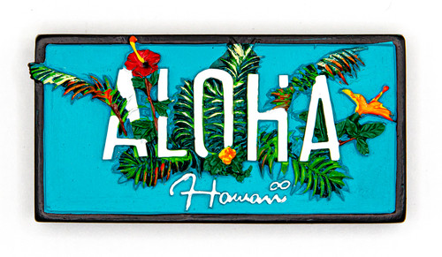Island Memories Polyresin Magnets - Aloha Fun