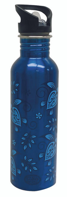 Gotta Be Hawaiian Stainless Steel Hydration Bottles in Blue Honu design