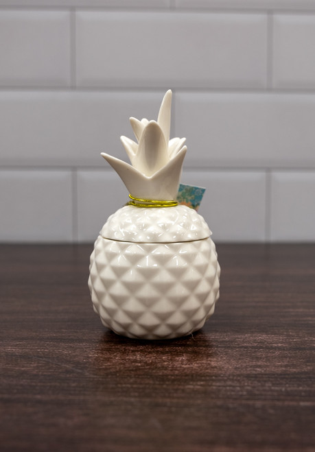 WaiWai Ceramic Pineapple Candle 3.2 oz: Pikake