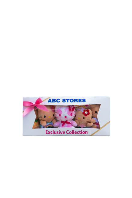 Hello Kitty® Plush 4" w/ Strap Exclusive Collection with Pattern in Pink