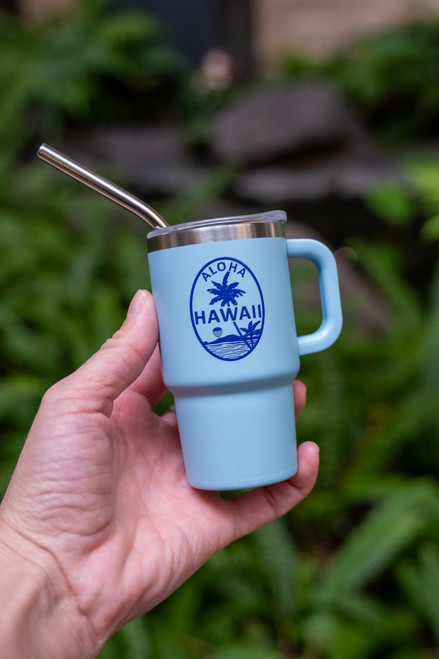 Mini Stainless Steel Tumbler - light blue