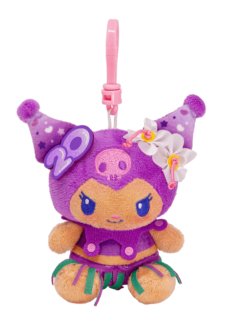 Kuromi Plush 4" w/ Strap - 20th Anniversary Front
