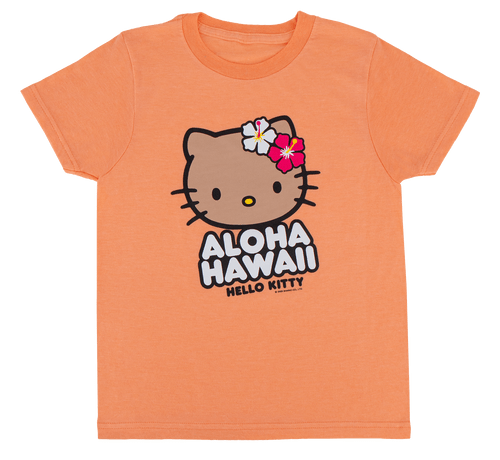 Hello Kitty® & Friends Child's Tee - Hello Kitty® Big Face: Heather Orange Front