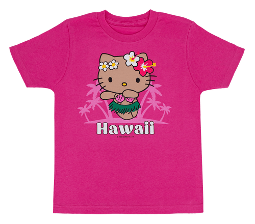 Hello Kitty® & Friends Child's Tee - Hello Kitty® Hula: Raspberry Front