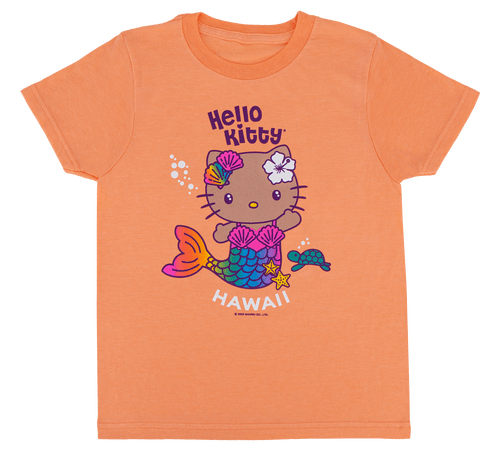 Hello Kitty® & Friends Child's Tee - Hello Kitty® Mermaid: Heather Orange Front