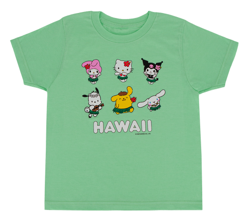 Hello Kitty® & Friends Child's Tee - Hello Kitty® Collage: Heather Mint
Front