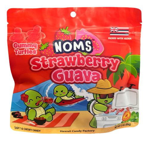 NOMS Li Hing & Lemon Peel Candies: Strawberry Guava