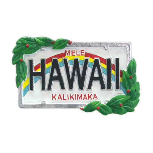 Polyresin Christmas Ornament: License Plate