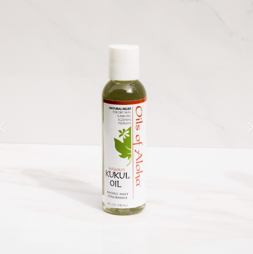 Oils of Aloha - Kukui Nut Oil 4oz: Pacific Mist