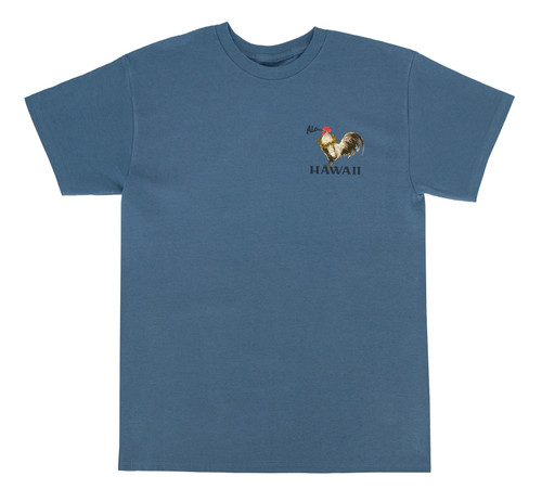 Crew Neck Tee - Morning Rooster: Denim
front
