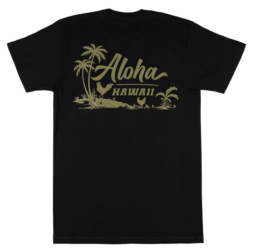 Vintage Dyed Tee - Island Ohana: Black
back