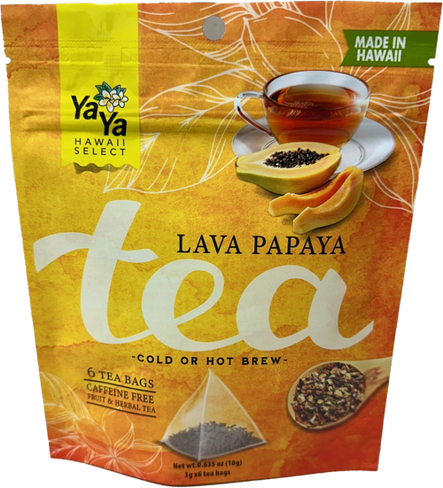 YaYa Hawaii Select - 6 Tea Bags: Lava Papaya
FRONT
