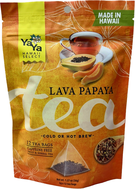 YaYa Hawaii Select - 12 Tea Bags: Lava Papaya
FRONT
