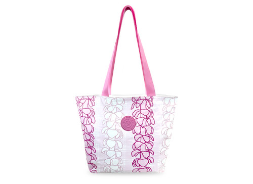 Moana Breeze Tyvek Beach Bag - Palaka Puakenikeni Lei