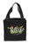 Island Accent Garden Series Tote in Black color and Medium Size