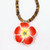 Island Edge Necklace Flower Red 2