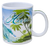 Hawaiian Design Ceramic Mug: Island Waves