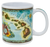 Hawaiian Design Ceramic Mug: Vintage Map