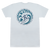 Crew Neck Tee - MAUI Petro Wave: White (BACK)