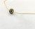 Tahitian Pearl Float Gold Chain Necklace