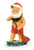 Polyresin Christmas Ornament: Paddle Boarding Santa