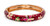 Medium Island Bangle - Flower Design: Red