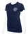 Island Girl® Tee - Sunny Aloha: Navy
front, left angle of surf tee on mannequin