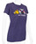 Hello Kitty® & Friends LAS VEGAS Baby Tee - Friends: Purple Heather
front, right angle of baby tee on mannequin