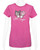 Hello Kitty® & Friends LAS VEGAS Baby Tee - My Melody and Kuromi: Hot Pink
front side of baby tee on mannequin