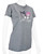 Hello Kitty® & Friends LAS VEGAS Baby Tee - My Melody and Kuromi: Sport Gray
front, right angle of baby tee on mannequin