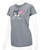 Hello Kitty® & Friends LAS VEGAS Baby Tee - My Melody and Kuromi: Sport Gray
front, left angle of baby tee on mannequin