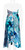 Robin Ruth Maxi Dress Blue Palm Tube Model Back