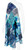 Robin Ruth Maxi Dress Blue Palm Shoulder Model Left View